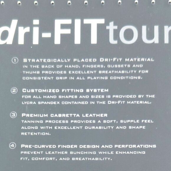 NWT NIKE GOLF DRI-FIT TOUR GLOVE LEDT HAND SZ.S 22 cm - Picture 2 of 4